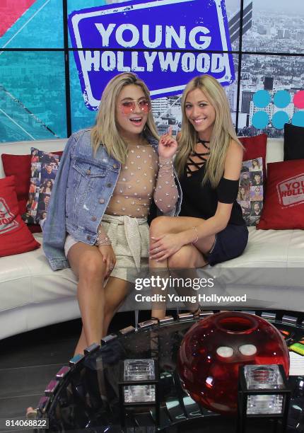 July 13: Ally Brooke and Tracy Behr at the Young Hollywood Studio on July 13, 2017 in Los Angeles, California.