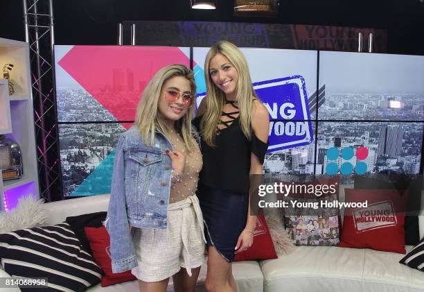 July 13: Ally Brooke and Tracy Behr at the Young Hollywood Studio on July 13, 2017 in Los Angeles, California.