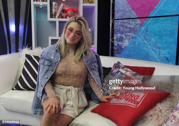 July 13: Ally Brooke visits the Young Hollywood Studio on July 13, 2017 in Los Angeles, California.