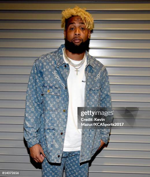 Player Odell Beckham Jr. Attends Nickelodeon Kids' Choice Sports Awards 2017 at Pauley Pavilion on July 13, 2017 in Los Angeles, California.