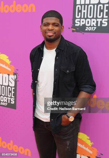 Subban attends Nickelodeon Kids' Choice Sports Awards 2017 at Pauley Pavilion on July 13, 2017 in Los Angeles, California.