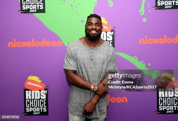 Player Landon Collins attends Nickelodeon Kids' Choice Sports Awards 2017 at Pauley Pavilion on July 13, 2017 in Los Angeles, California.