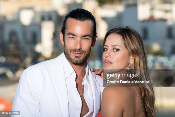 Aaron Diaz and Lola Ponce pose for a portrait session during the 2017 Ischia Global Film & Music Fest on July 13, 2017 in Ischia, Italy.