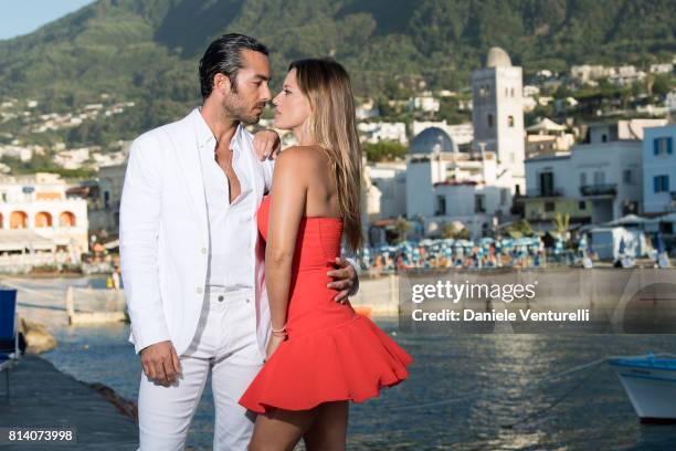 Aaron Diaz and Lola Ponce pose for a portrait session during the 2017 Ischia Global Film & Music Fest on July 13, 2017 in Ischia, Italy.