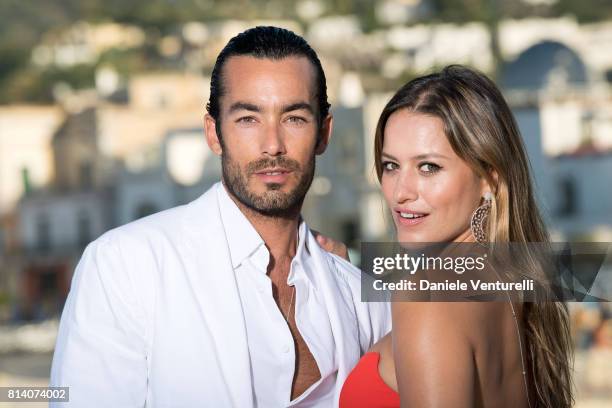 Aaron Diaz and Lola Ponce pose for a portrait session during the 2017 Ischia Global Film & Music Fest on July 13, 2017 in Ischia, Italy.