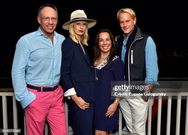 Andrew Saffir, Karolina Kurkova, Samantha Yanks, and Daniel Benedict attend the Hamptons Magazine Celebration with Cover Star Karolina Kurkova on...