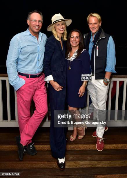 Andrew Saffir, Karolina Kurkova, Samantha Yanks, and Daniel Benedict attend the Hamptons Magazine Celebration with Cover Star Karolina Kurkova on...