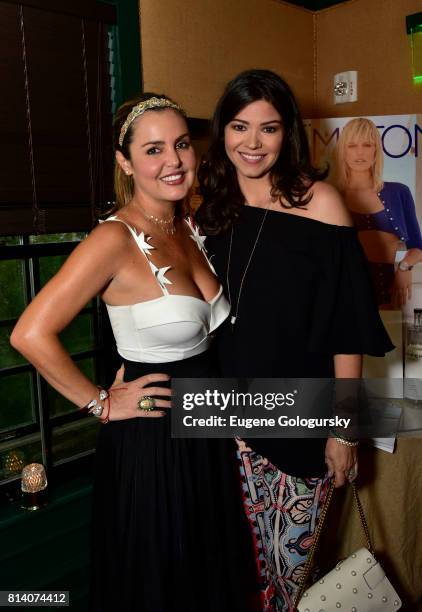 Silvia Lopez de Mesa, and Ena Espino Pereda attend the Hamptons Magazine Celebration with Cover Star Karolina Kurkova on July 13, 2017 in Sag Harbor,...
