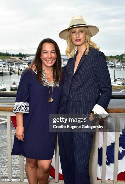 Samantha Yanks, and Karolina Kurkova attend the Hamptons Magazine Celebration with Cover Star Karolina Kurkova on July 13, 2017 in Sag Harbor, New...