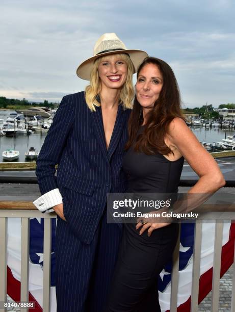 Karolina Kurkova and Lynn Scotti attend the Hamptons Magazine Celebration with Cover Star Karolina Kurkova on July 13, 2017 in Sag Harbor, New York.