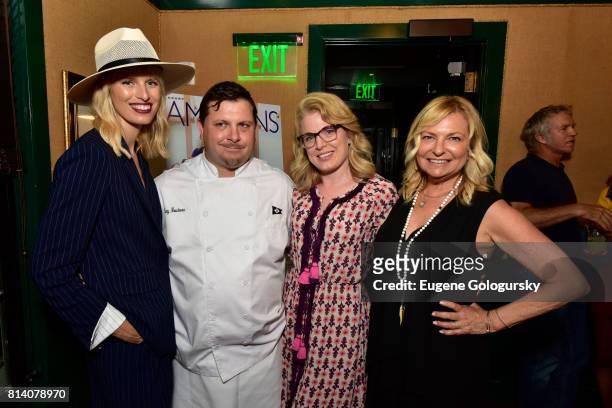 Karolina Kurkova, Matty Boudreau, Tara Anne Rothberg and Debra Halpert attend the Hamptons Magazine Celebration with Cover Star Karolina Kurkova on...
