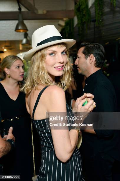 Angela Lindvall attends Smashbox Venice Store Opening on July 13, 2017 in Venice, California.