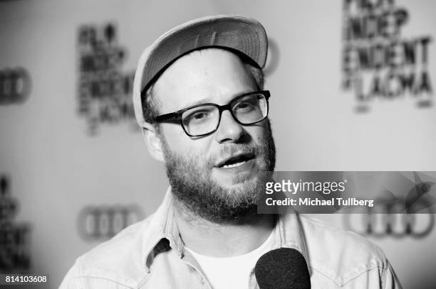 Executive Producer Seth Rogen attends Film Independent at LACMA's special screening of "Preacher" at Bing Theatre At LACMA on July 13, 2017 in Los...