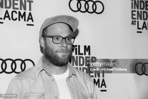Executive Producer Seth Rogen attends Film Independent at LACMA's special screening of "Preacher" at Bing Theatre At LACMA on July 13, 2017 in Los...