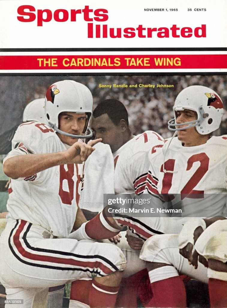 St. Louis Cardinals Sonny Randle and QB Charley Johnson