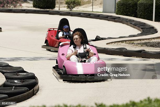 San Antonio Landmarks: Miscellaneous go karts at Malibu Castle amusement park, San Antonio, TX 6/4/2005