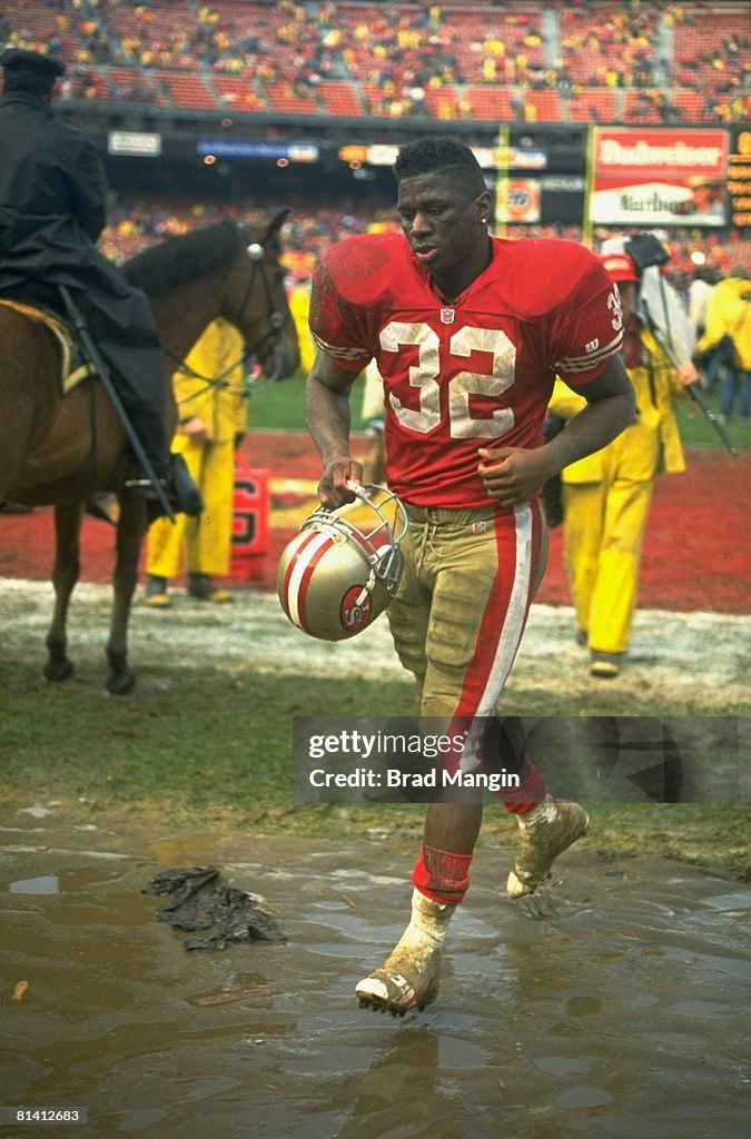 49ers Rookie Ricky NFC playoffs, San Francisco 49ers Ricky Watters after game vs Dallas ...