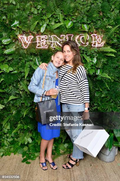 Piper Atterton and Kelly Atterton attend Smashbox Venice Store Opening on July 13, 2017 in Venice, California.