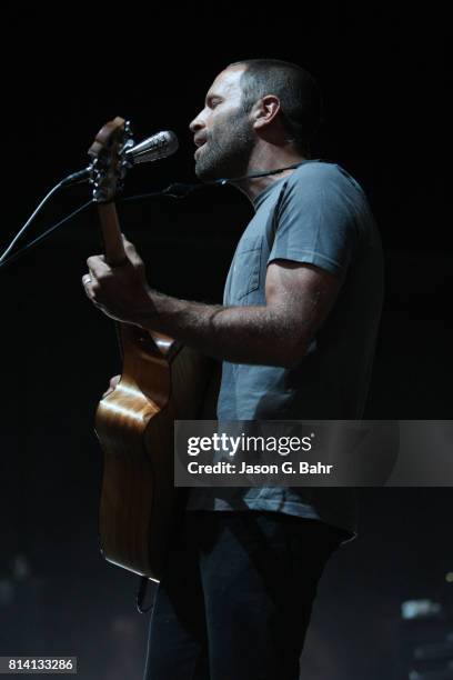 Jack Johnson performs at Fiddler's Green Amphitheatre on July 13, 2017 in Englewood, Colorado.