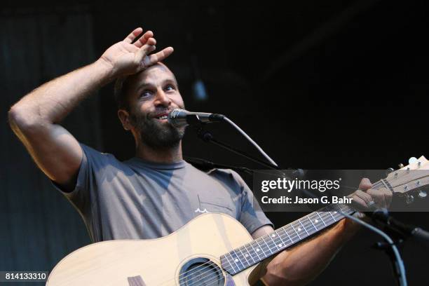 Jack Johnson performs at Fiddler's Green Amphitheatre on July 13, 2017 in Englewood, Colorado.
