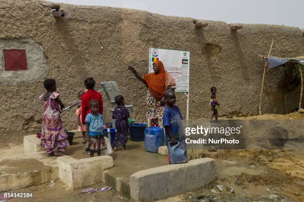 Daily life of local people, at the Castor military camp in Gao, Mali, 19 May 2017. Members of the German armed forces have been deployed to the...