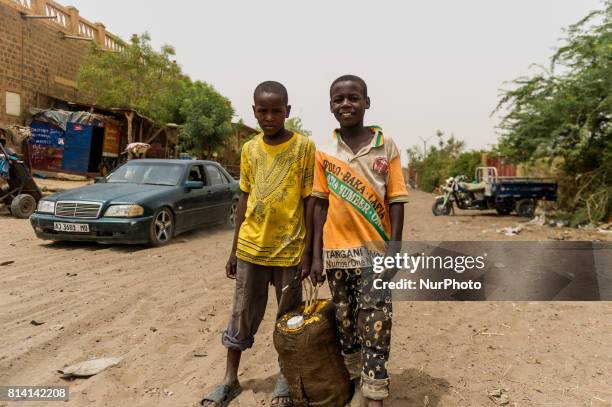 Daily life of local people, at the Castor military camp in Gao, Mali, 19 May 2017. Members of the German armed forces have been deployed to the...