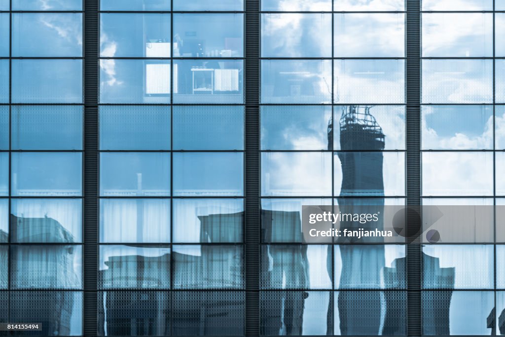 Detail shot of modern architecture facade,business concepts