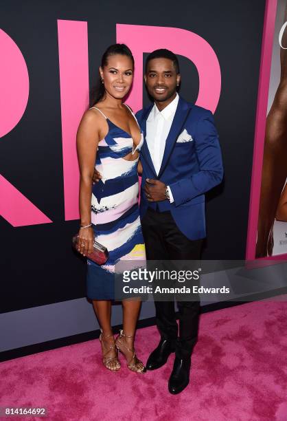 Actor Larenz Tate and actress Tomasina Parrott arrive at the premiere of Universal Pictures' "Girls Trip" at the Regal LA Live Stadium 14 on July 13,...