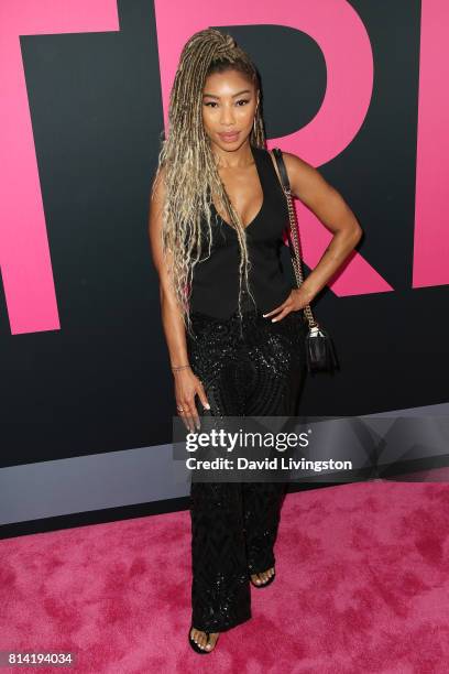 Actress Simone Shepherd attends the premiere of Universal Pictures' "Girls Trip" at Regal LA Live Stadium 14 on July 13, 2017 in Los Angeles,...