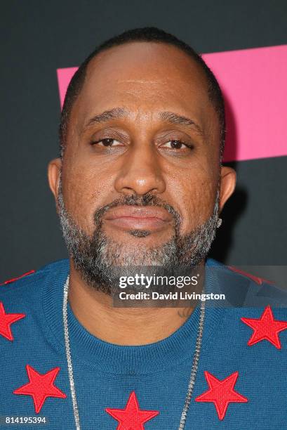 Writer Kenya Barris attends the premiere of Universal Pictures' "Girls Trip" at Regal LA Live Stadium 14 on July 13, 2017 in Los Angeles, California.