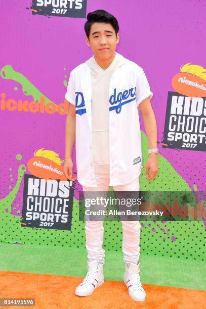 Actor Lance Lim attends Nickelodeon Kids' Choice Sports Awards 2017 at Pauley Pavilion on July 13, 2017 in Los Angeles, California.