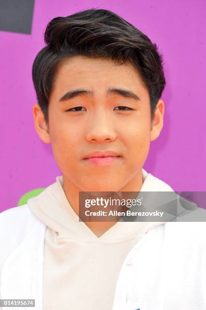 Actor Lance Lim attends Nickelodeon Kids' Choice Sports Awards 2017 at Pauley Pavilion on July 13, 2017 in Los Angeles, California.