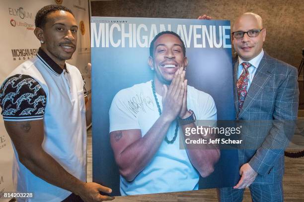 Ludacris and President and Publisher at Michigan Avenue Magazine Dan Uslan attend Michigan Avenue Magazine Celebrates Its Summer Issue with Ludacris...