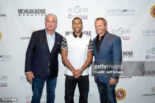 Jerry Lasky, Ludacris, and Lou Canellis attend Michigan Avenue Magazine Dan Uslan attend Michigan Avenue Magazine Celebrates Its Summer Issue with...
