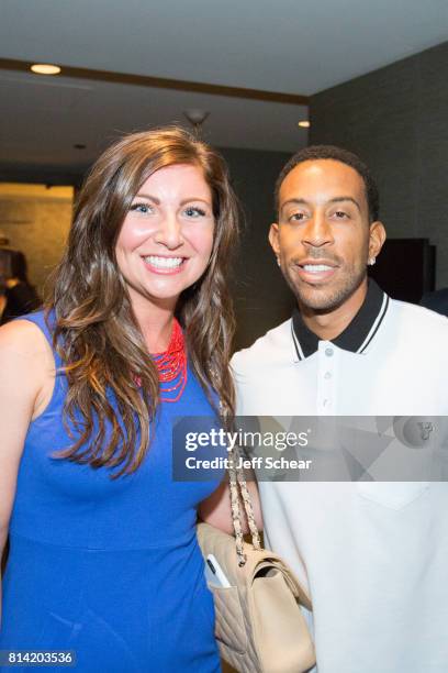 Amanda Hale and Ludacris attend Michigan Avenue Magazine Celebrates Its Summer Issue with Ludacris at LondonHouse on July 13, 2017 in Chicago,...