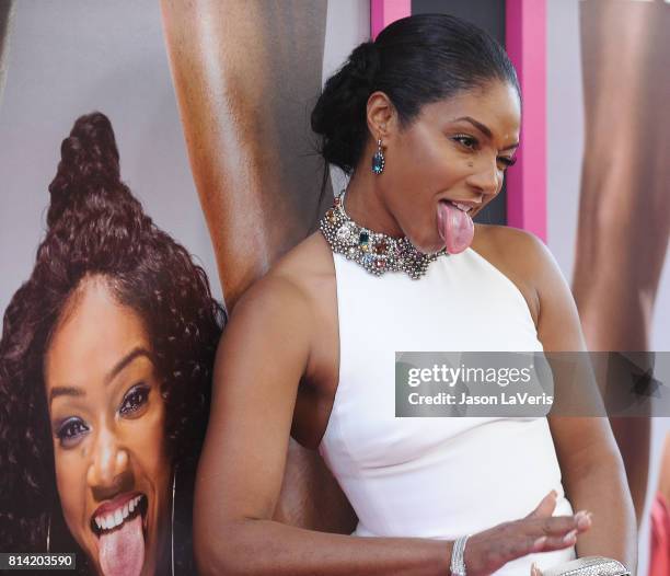 Actress Tiffany Haddish attends the premiere of "Girls Trip" at Regal LA Live Stadium 14 on July 13, 2017 in Los Angeles, California.