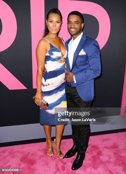 Actress Tomasina Parrott and actor Larenz Tate attend the premiere of "Girls Trip" at Regal LA Live Stadium 14 on July 13, 2017 in Los Angeles,...