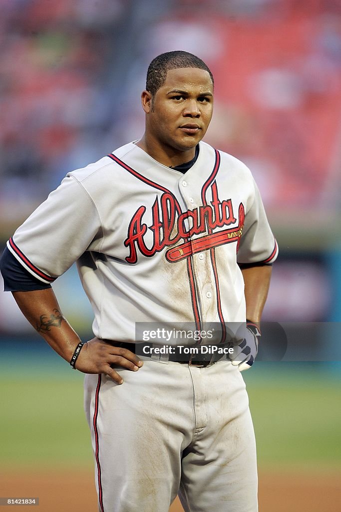 Andruw Jones Atlanta Braves 1999 World Series Grey Road Jersey - Men's Sizes S-3XL