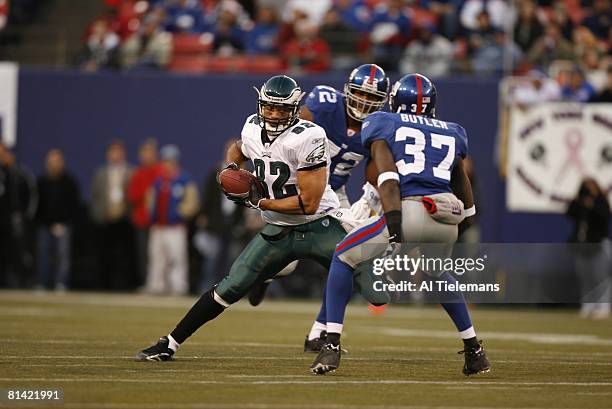 Football: Philadelphia Eagles L,J, Smith in action, rushing vs New York Giants, East Rutherford, NJ