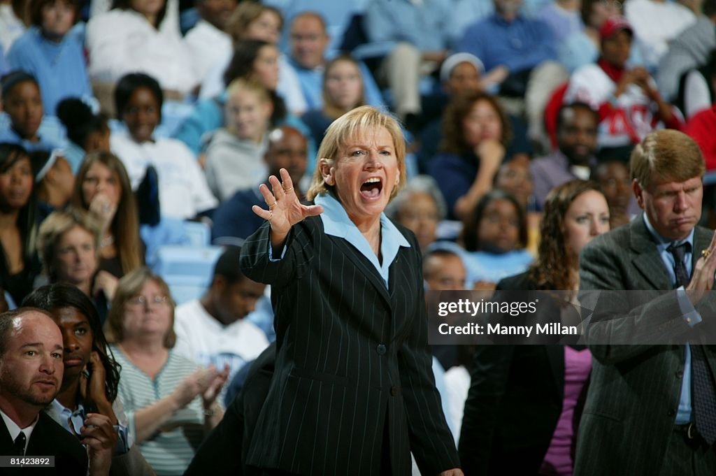 UNC Coach Sylvia Hatchell, 2007 State Farm Women's Tip-Off Classic