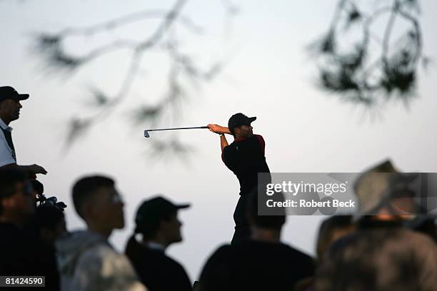 Golf: Buick Invitational, Tiger Woods in action on Sunday at Torrey Pines GC, La Jolla, CA 1/23/2005