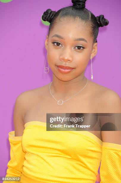 Actor Kyla Drew Simmons attends Nickelodeon Kids' Choice Sports Awards 2017 at Pauley Pavilion on July 13, 2017 in Los Angeles, California.