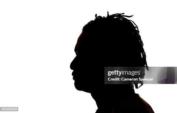 Lote Tuqiri of the Wallabies poses for a portrait during an Australian Wallabies portrait session at the Manly Pacific Hotel on June 3, 2008 in...