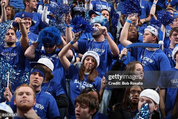 College Basketball: Memphis fans in stands during game vs Georgetown, Memphis, TN