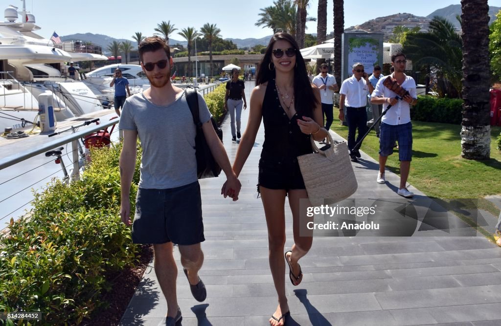 Adriana Lima and Metin Hara seen together in Turkish holiday resort