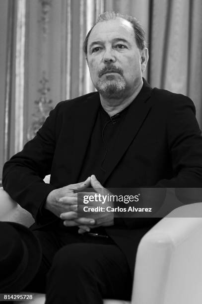 Musician Ruben Blades presents his tour 'Caminando, Adios y Gracias' at Casa de America on July 14, 2017 in Madrid, Spain.