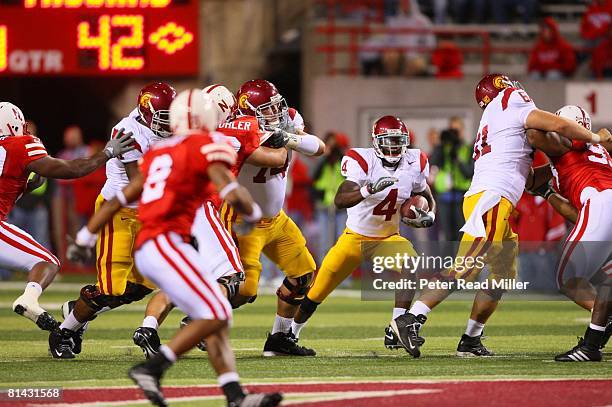 College Football: USC Joe McKnight in action, rushing vs Nebraska, Lincoln, NE 9/15/2007