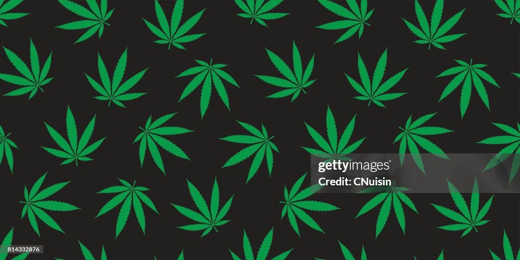 White Weed Pattern Weed Leaves Background
