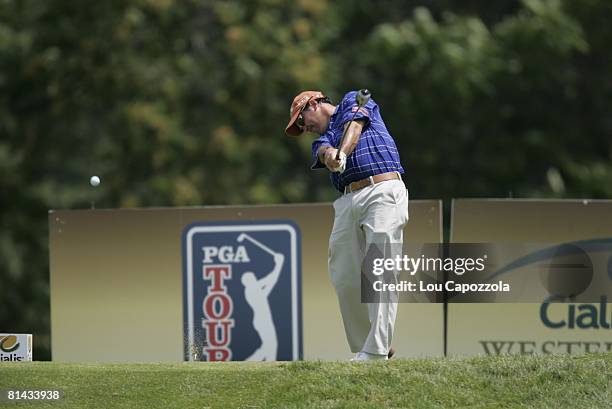 Golf: Cialis Western Open, Rich Beem in action, drive from tee on Saturday at Cog Hill CC, Lemont, IL 7/8/2006