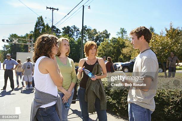 Auto Racing: NASCAR, Driver Kasey Kahne filming Allstate Insurance "Girls Day Out III" TV commercial during shoot, Charlotte, NC 10/2/2006